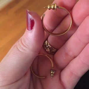 Gold hoop earrings